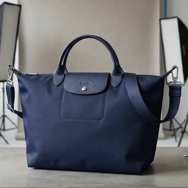Longchamp Le Pliage Neo Medium With Long Strap Marine NEW