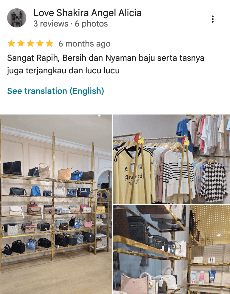 Review Google Sosialita Cibinong oleh Love Shakira