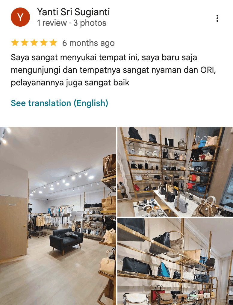 Review Google Sosialita Cibinong oleh Yanti Sri Sugianti