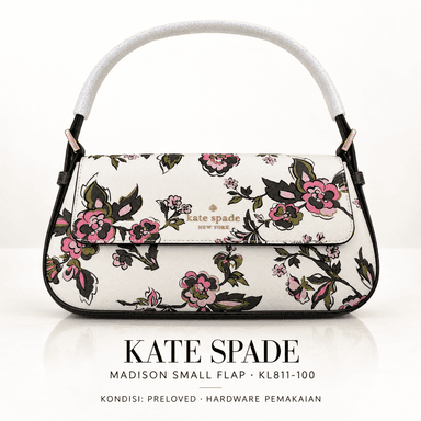 TJKS-63446 Kate Spade Madison Small Flap Shoulder Bag Meringue Multi PRELOVED NETT