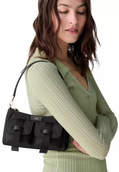 TJKS-63256 Kate Spade Carter Small Cargo Crossbody Bag Black NEW NETT
