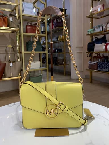 TJMK-63114 Michael Kors Carmen Medium Shoulder Bag Sunshine PRELOVED NETT