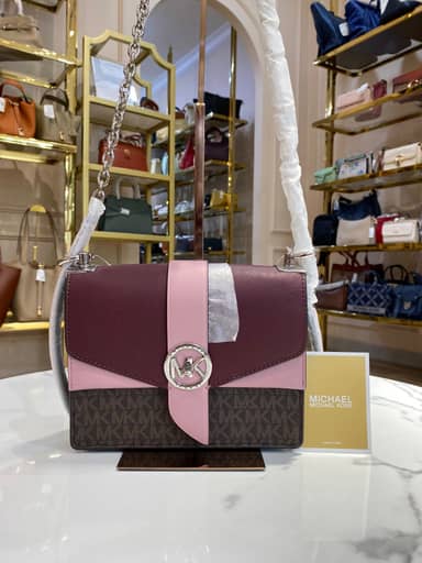TJMK-62829 Michael Kors Greenwich Small Convertible Xbody Bag Royal Pink Multi NEW NETT